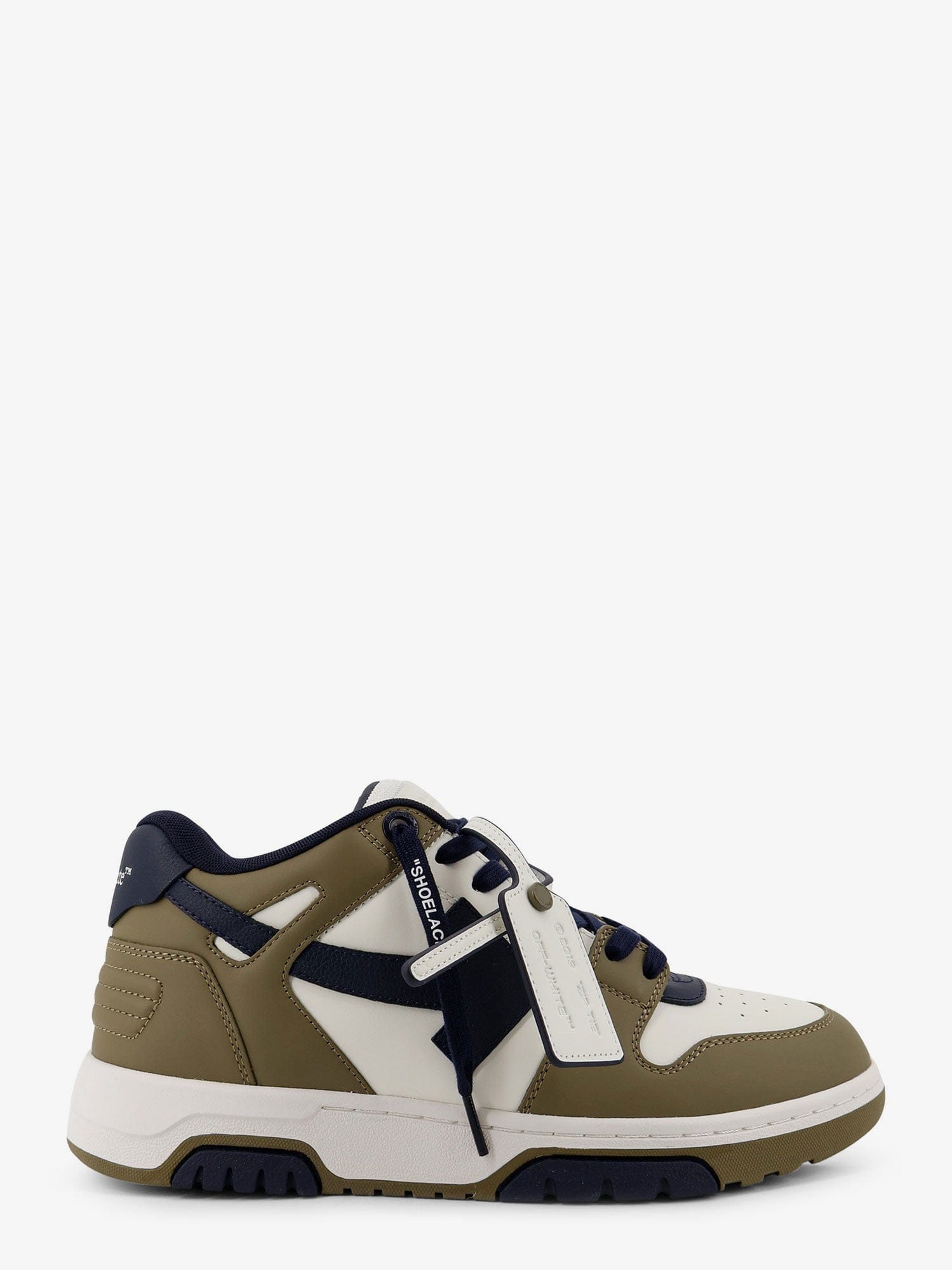 OFF WHITE Out of Office leather sneakers with iconic side logo