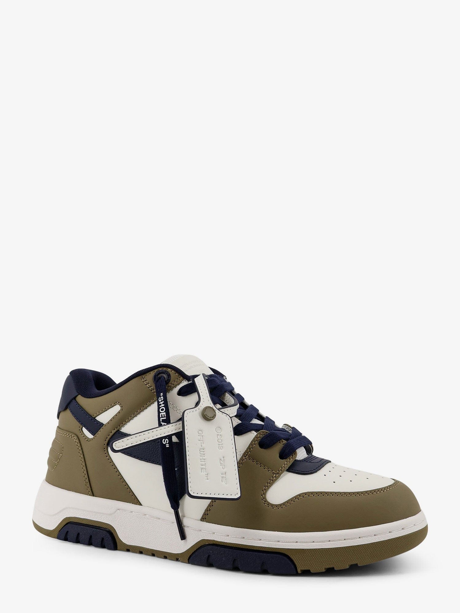 OFF WHITE Out of Office leather sneakers with iconic side logo