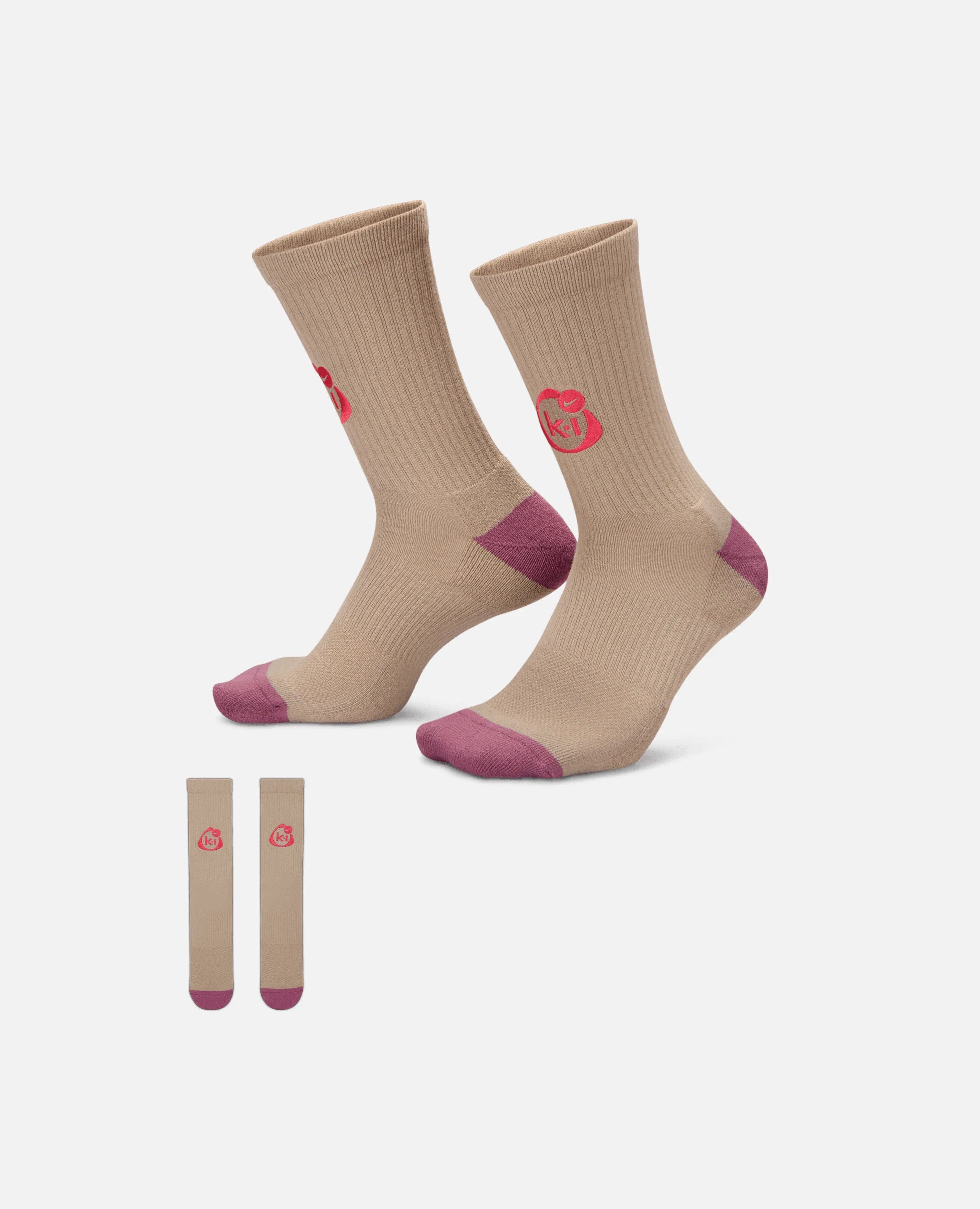 Nike x KOI Cushioned Crew Socks (Brown)