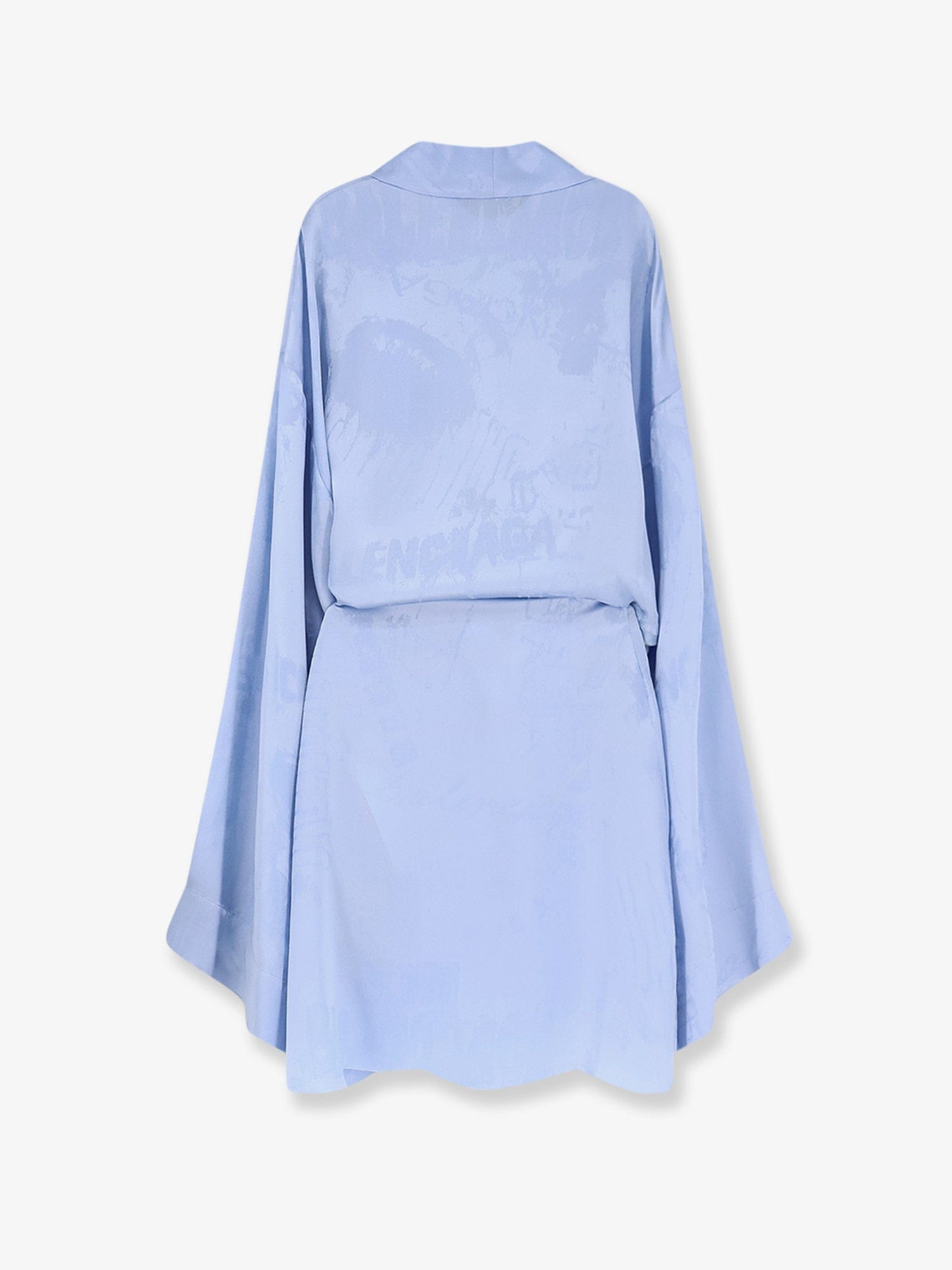 Balenciaga Wrap silk mini dress