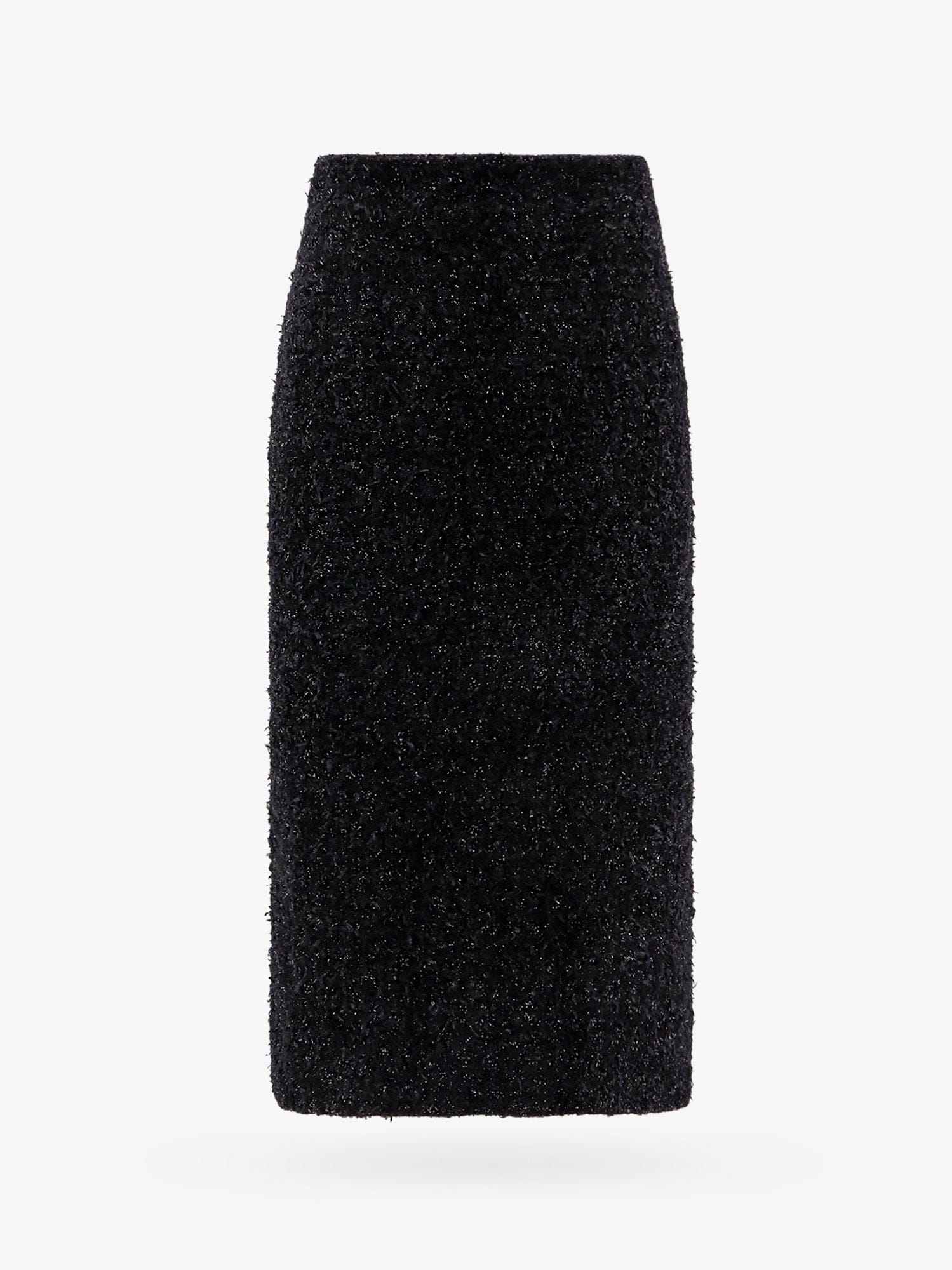 Balenciaga Cotton tweed knitted midi skirt