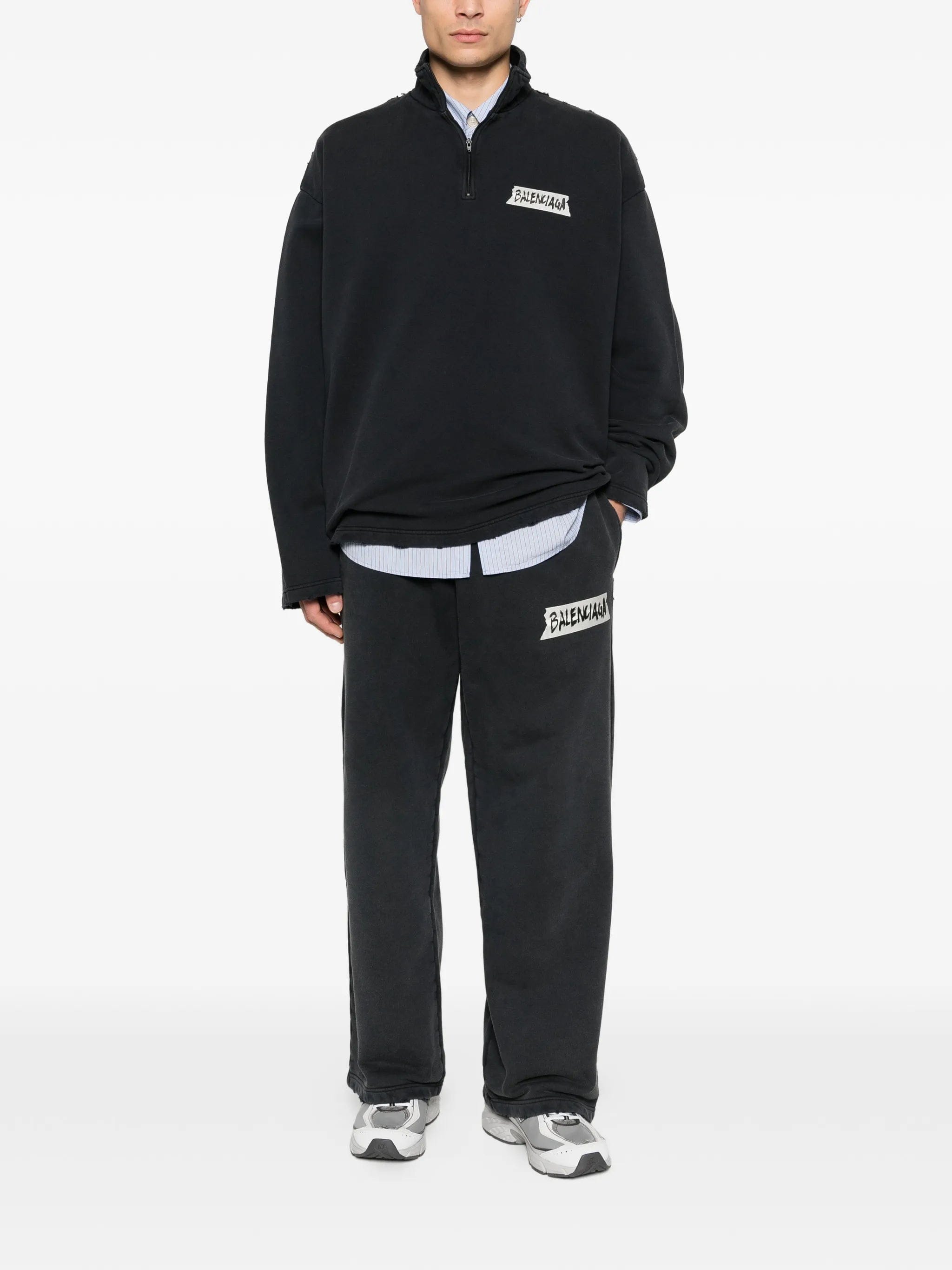 Balenciaga masking - tape track pants