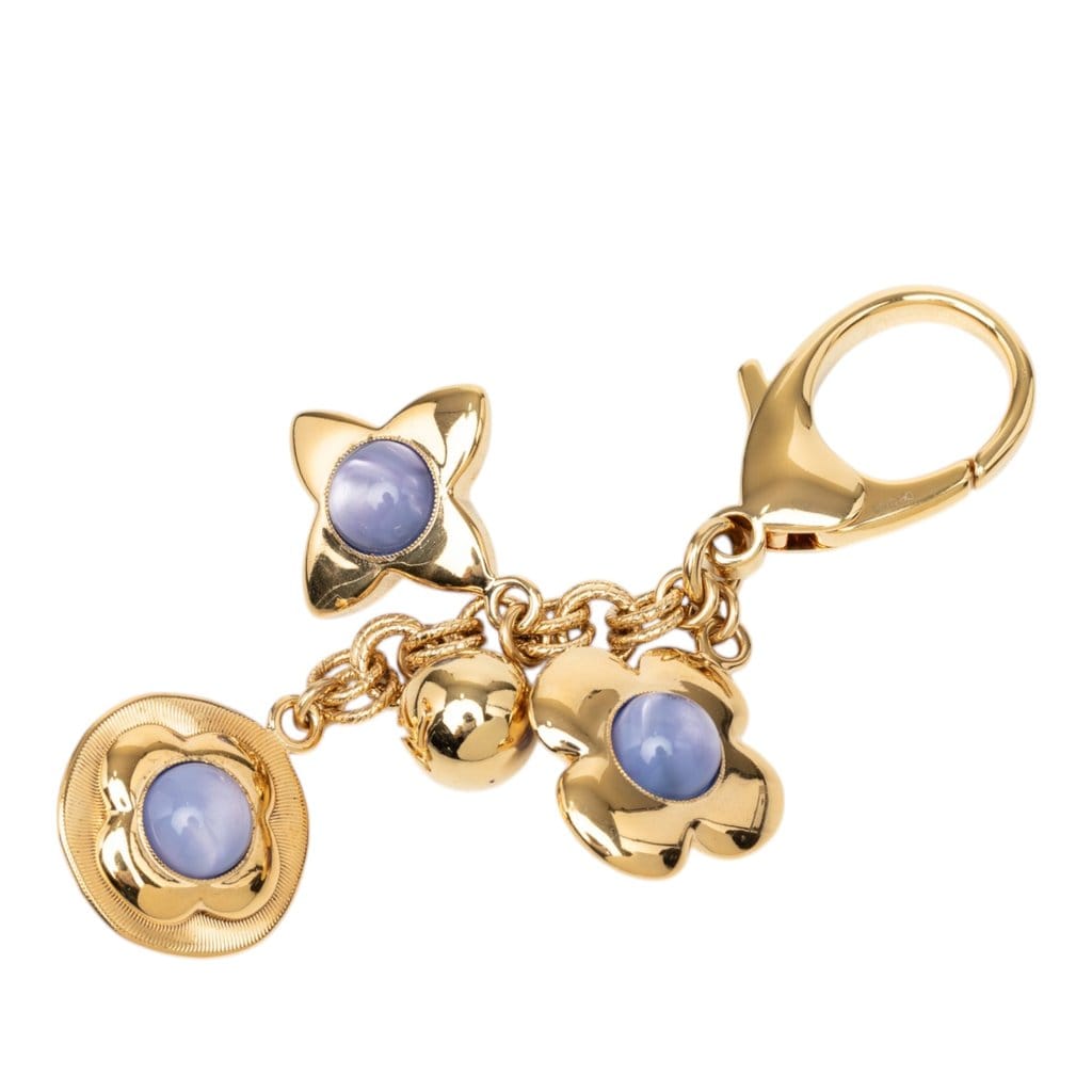 Louis Vuitton Gold Plated Bijoux Sac Tresor Bag Charm and Key Chain