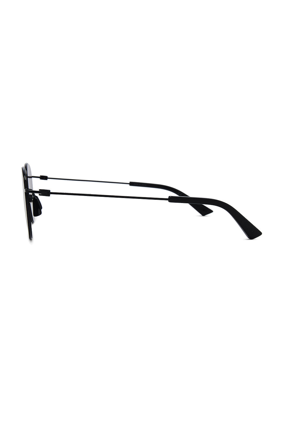 Bottega Veneta Thin Triangle Round Sunglasses