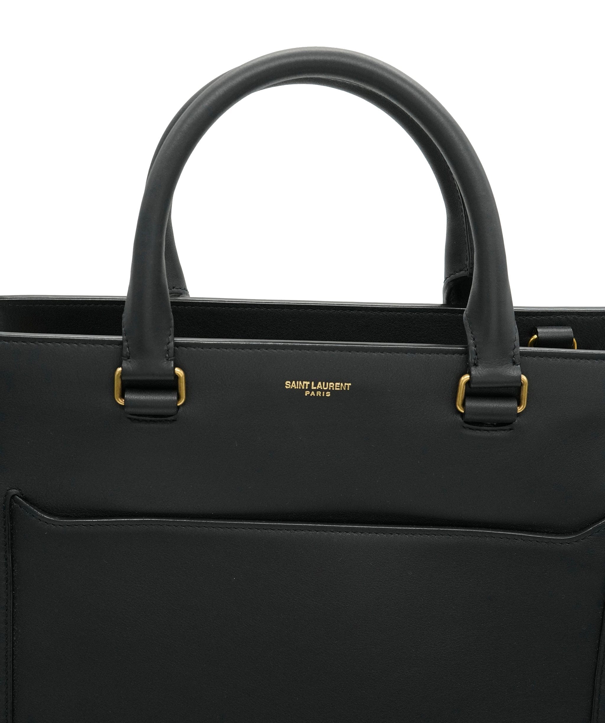 Yves Saint Laurent Saint Laurent Black Shopper Style Crossbody Bag ALL1030