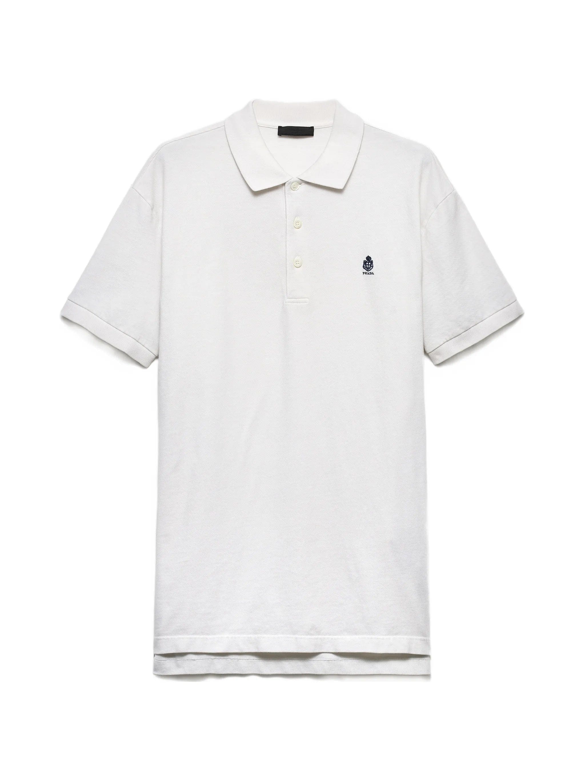 Prada Garment - dyed cotton polo shirt