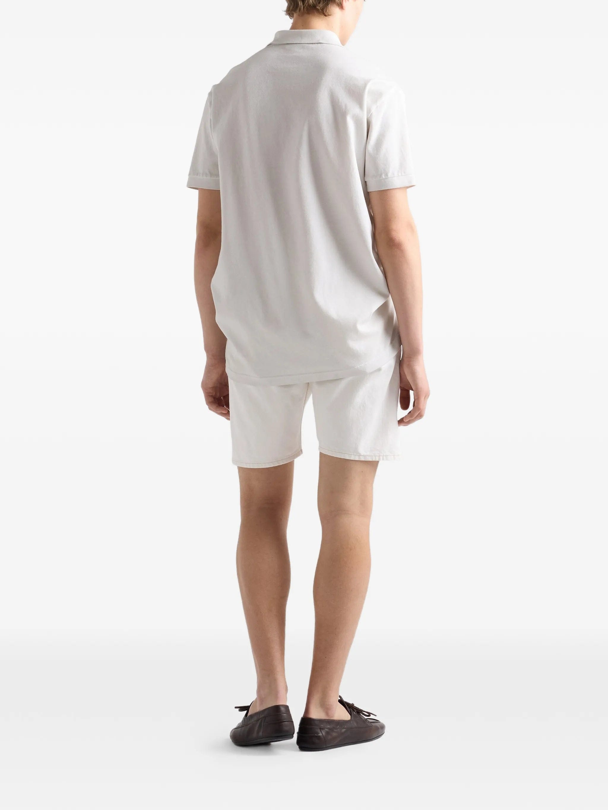 Prada Garment - dyed cotton polo shirt