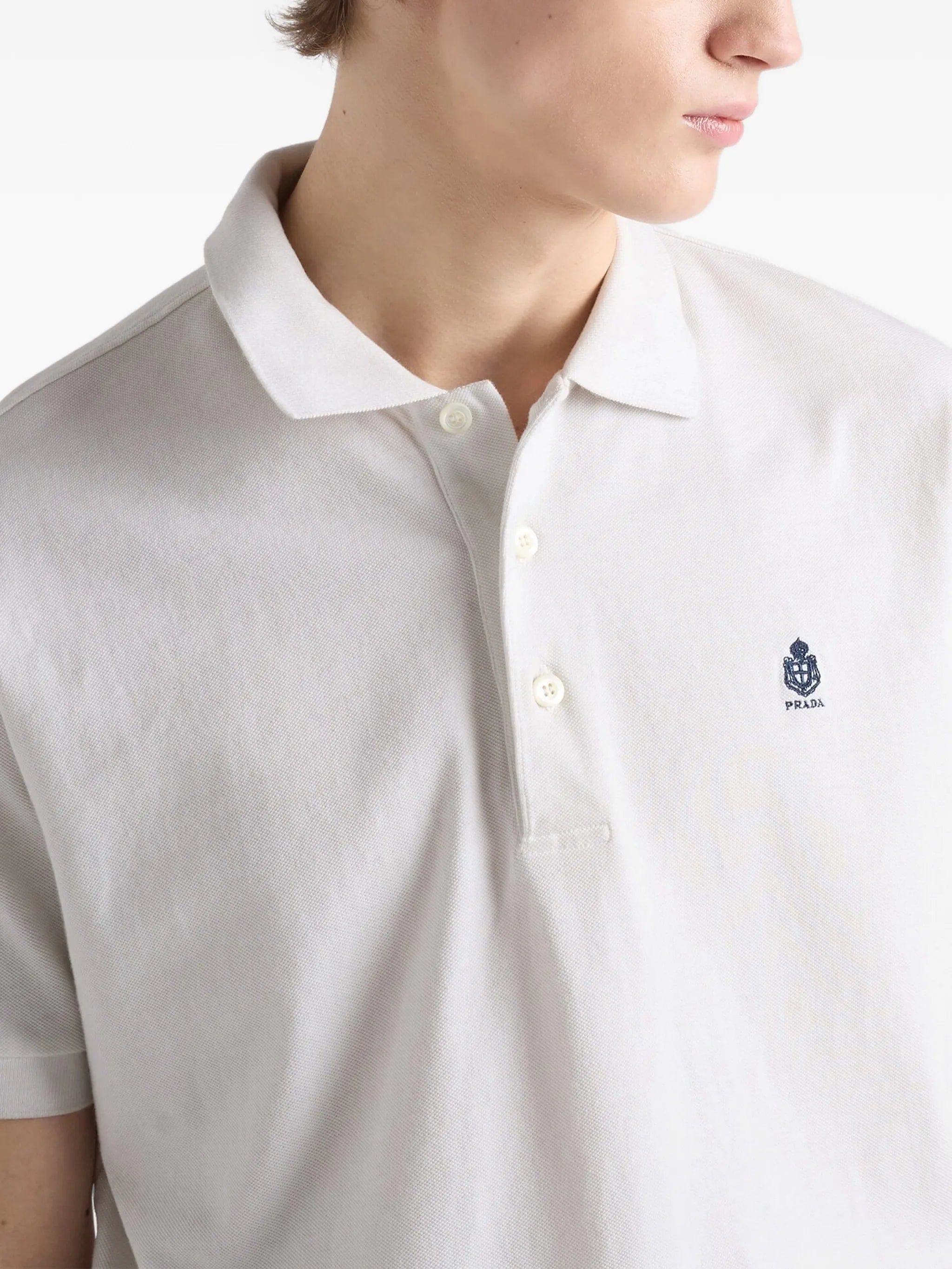 Prada Garment - dyed cotton polo shirt