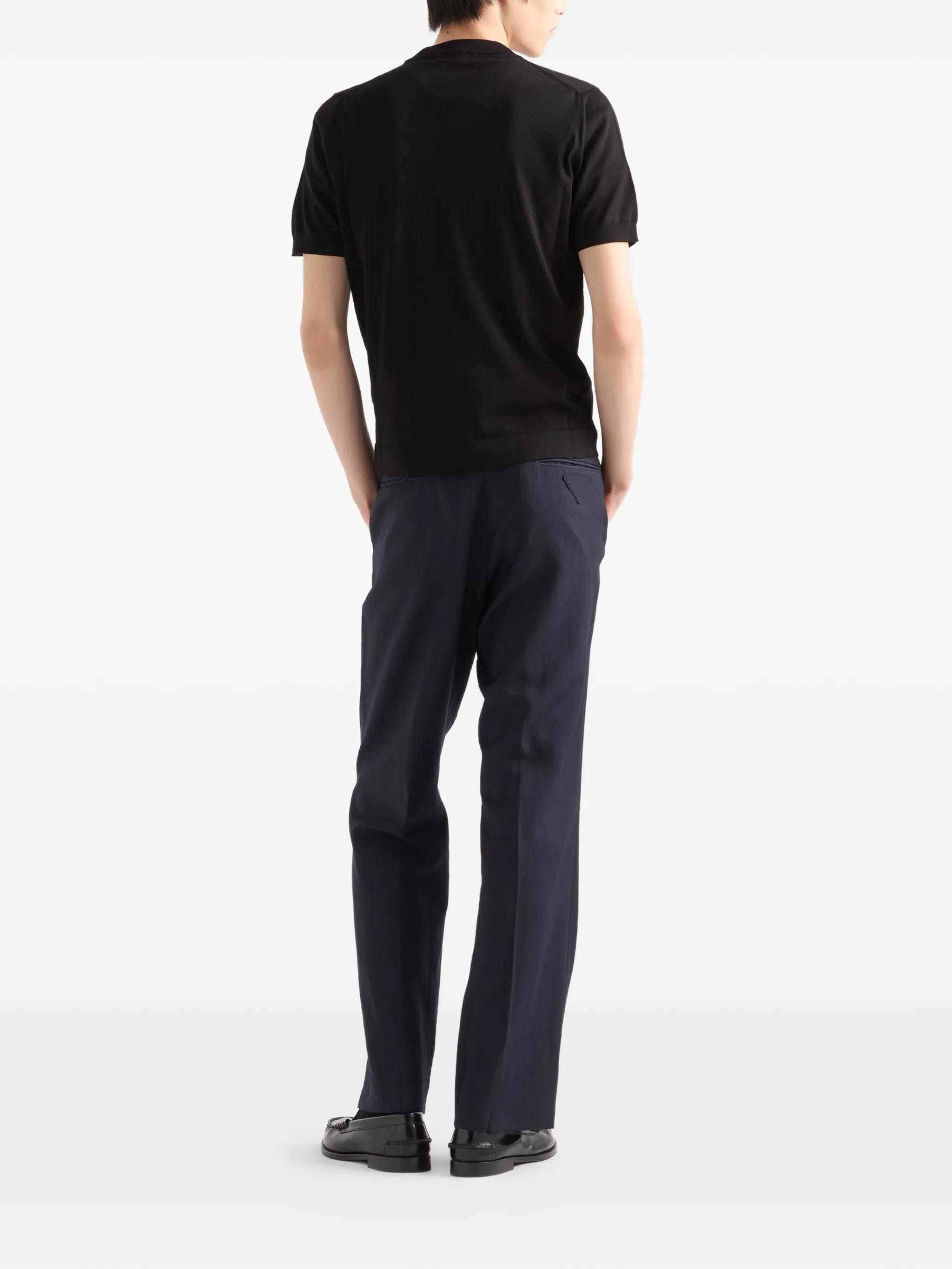 Prada cotton crew - neck sweater