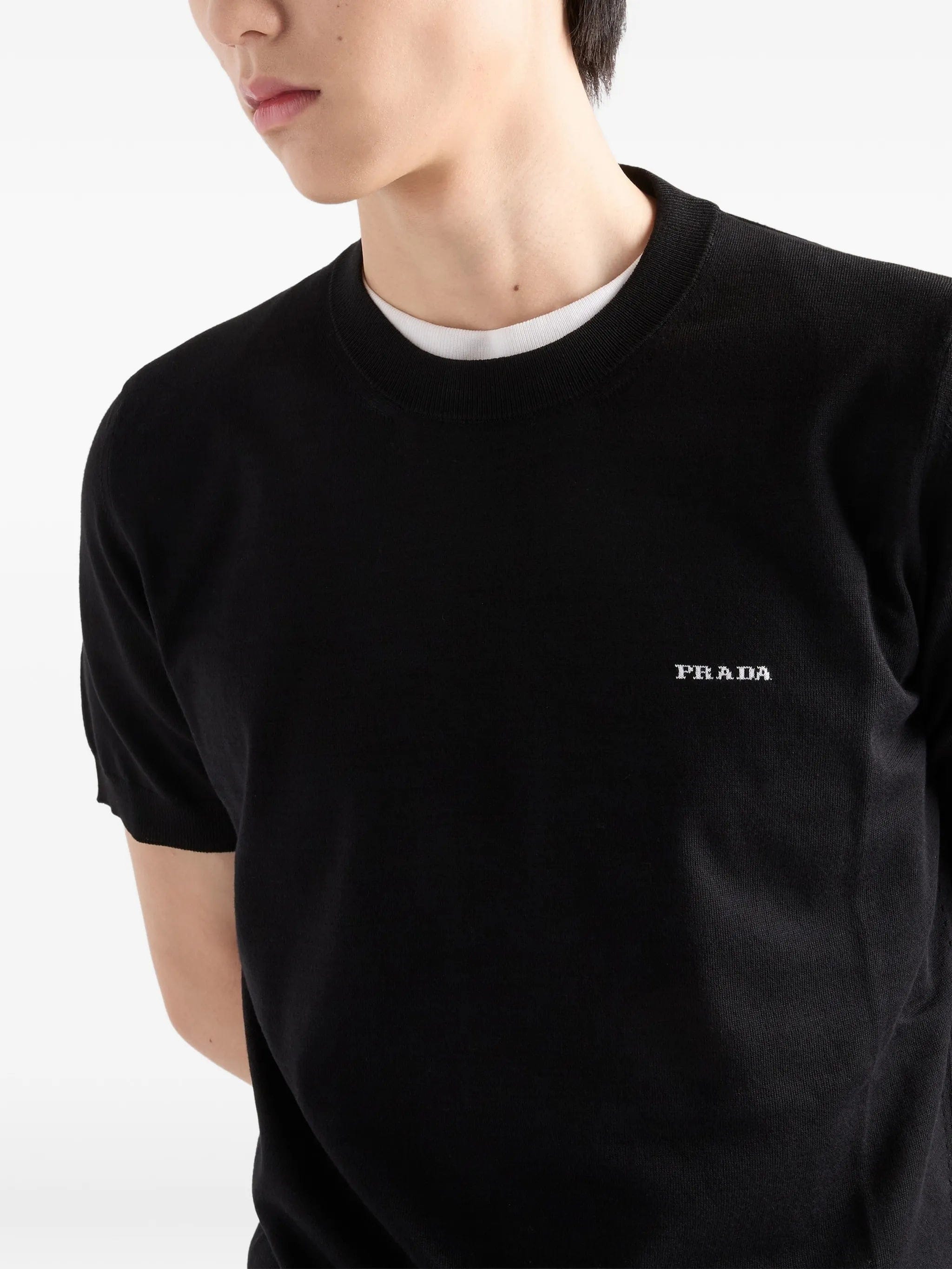 Prada cotton crew - neck sweater