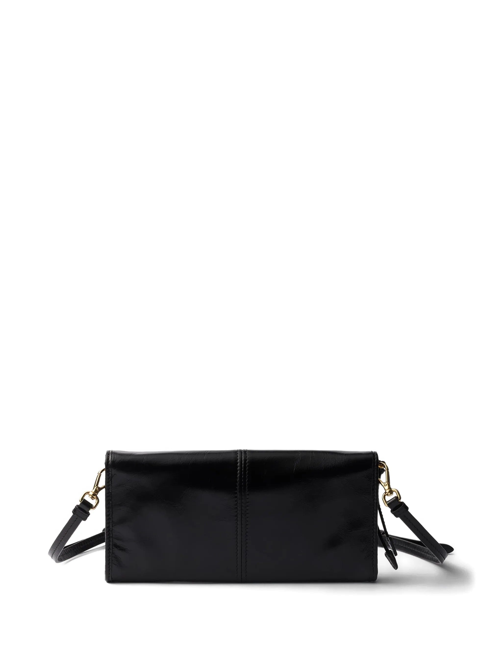 Prada triangle - logo leather wallet