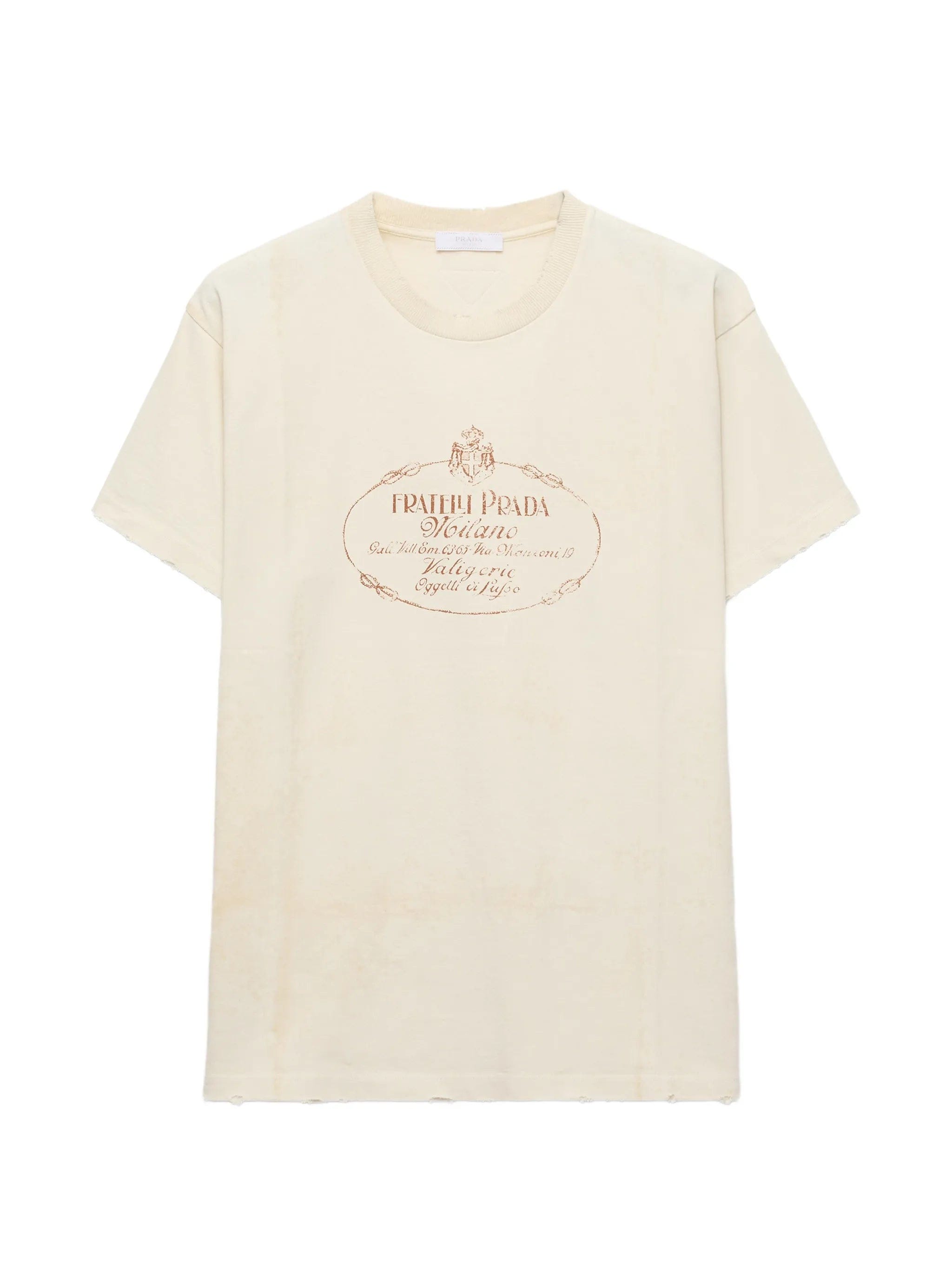 Prada garment - dyed jersey T - shirt