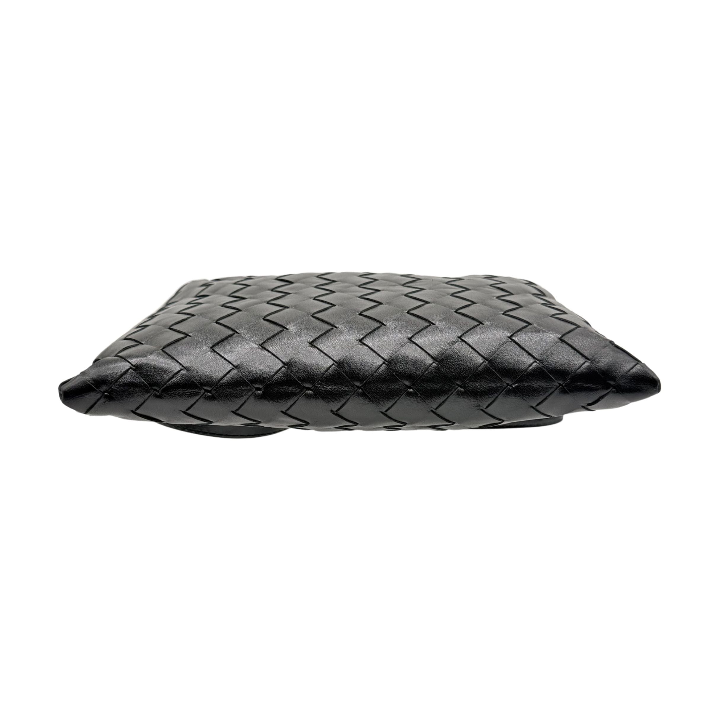 Bottega Veneta Black Mini Hop Bag With Strap