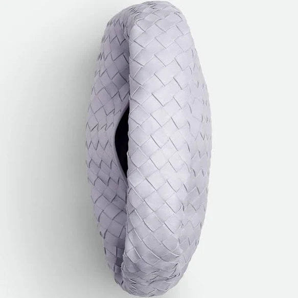 Bottega Veneta Small Hop Hobo Bag in Lilac Intrecciato Leather