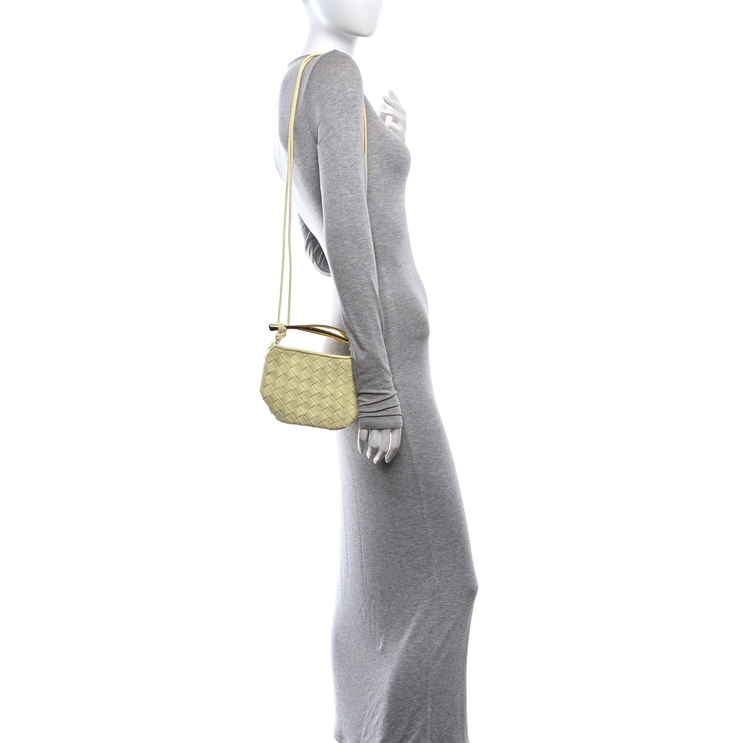 Bottega Veneta Nappa Intrecciato Mini Sardine Bag Ice Cream
