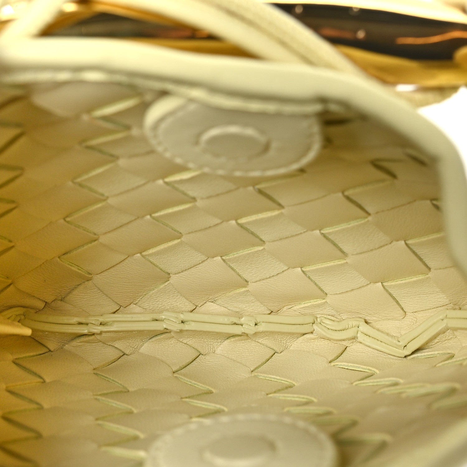 Bottega Veneta Nappa Intrecciato Mini Sardine Bag Ice Cream