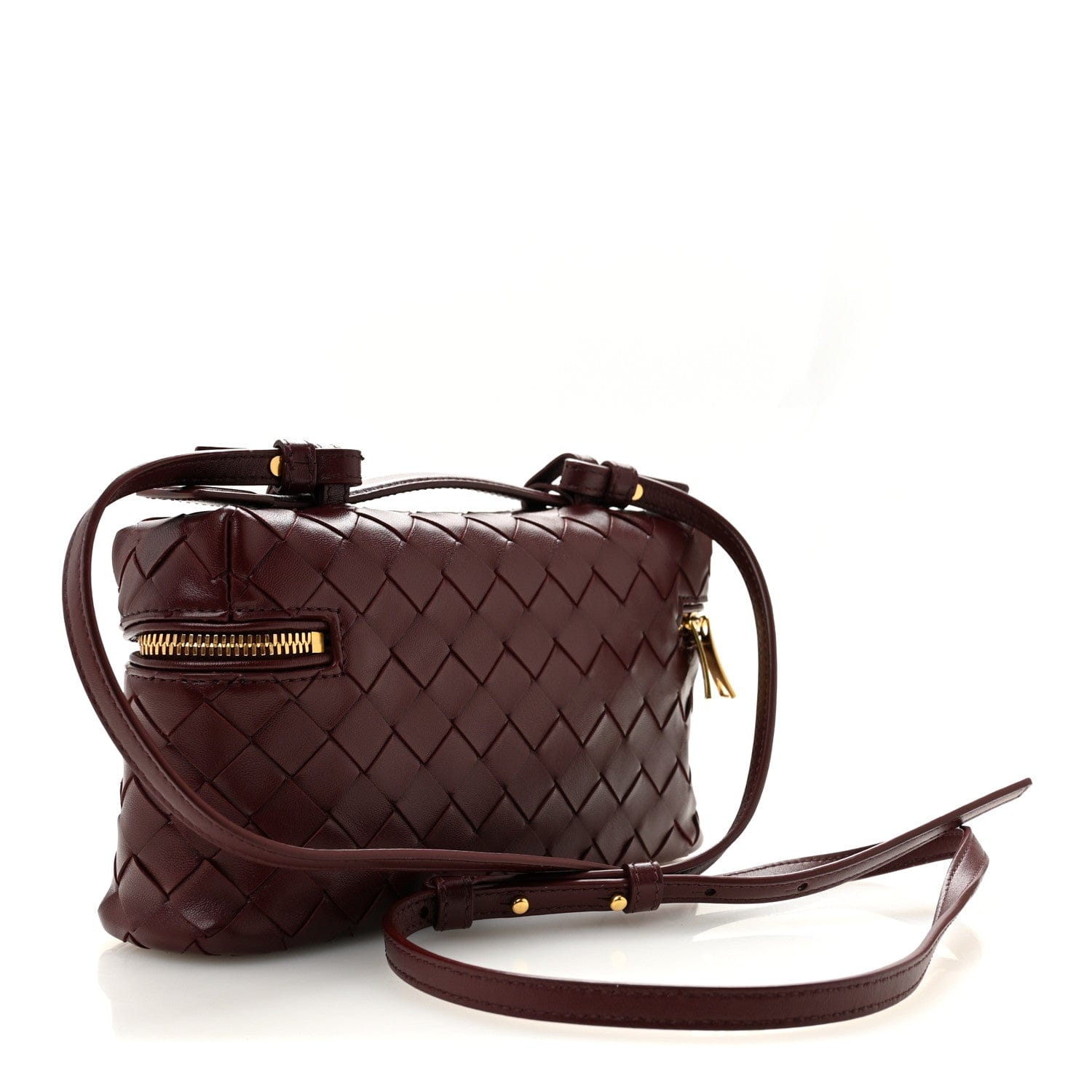 Bottega Veneta Nappa Intrecciato Bang Bang Vanity Case Barolo