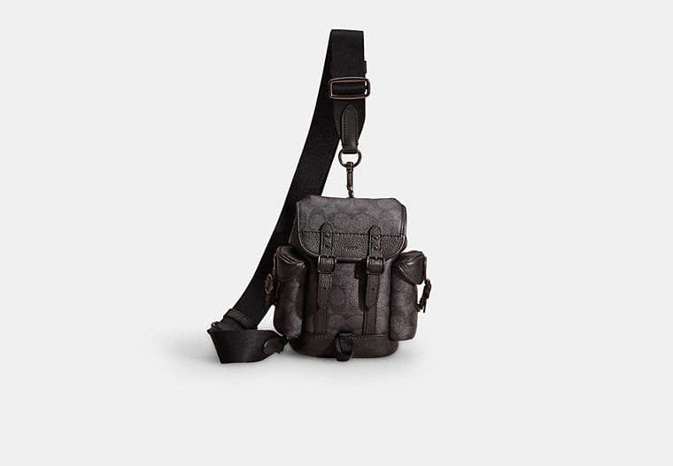 Coach Restored Hitch Backpack 13 In Signature Canvas