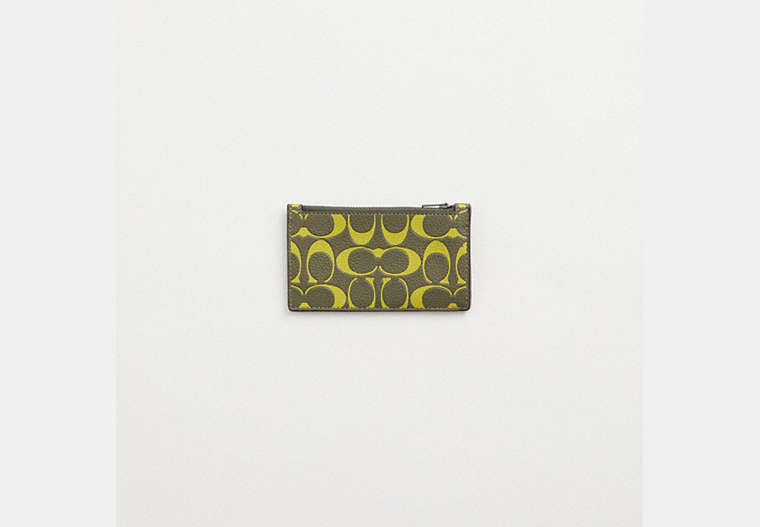 Coach Restored Zip Card Case In Signature Leather