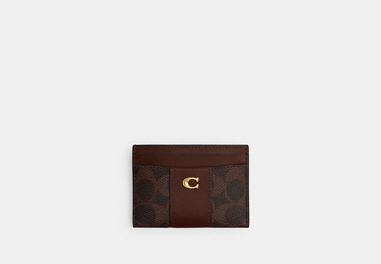 Coach Essential Card Case In Signature Canvas