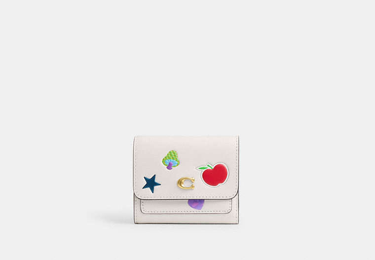 Coach Mila Small Flap Wallet With Sticker Print