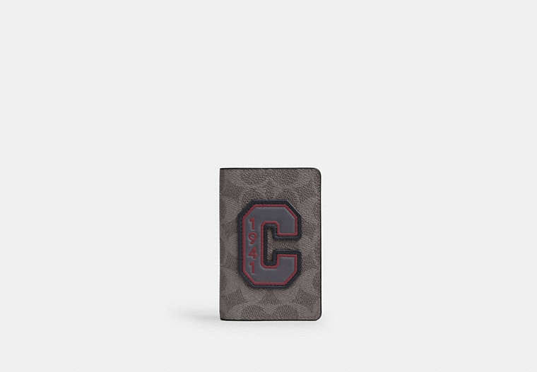 Coach Id Card Wallet In Signature Canvas With Patches