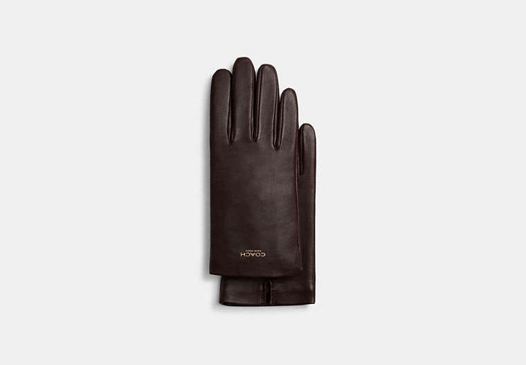 Coach Women's Leather Tech Gloves