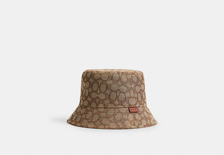 Coach Signature Jacquard Bucket Hat
