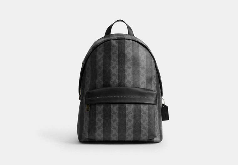 Coach Taylor Backpack In Signature Canvas With Stripes
