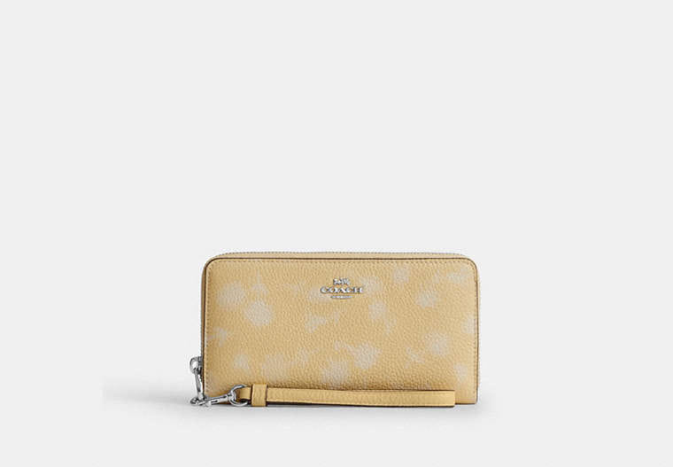 Coach Long Zip Around Wallet With Floral Print