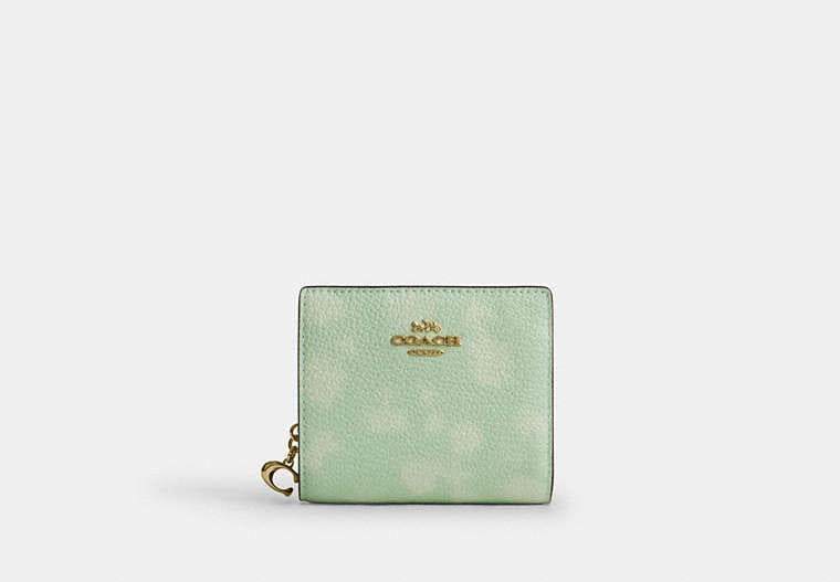 Coach Snap Wallet With Floral Print