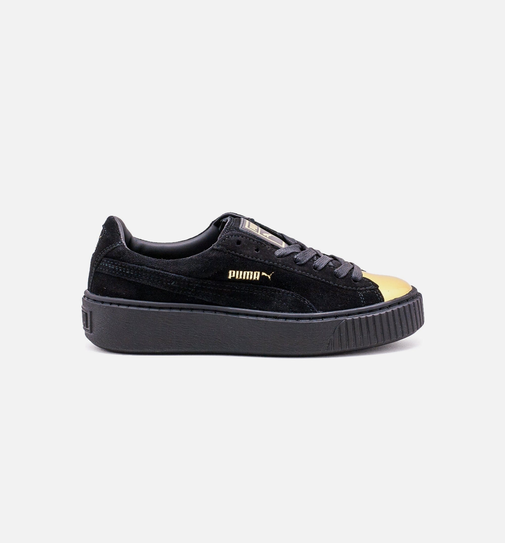 PUMA Suede Creeper Women Lifestyle Shoe - Black/Gold