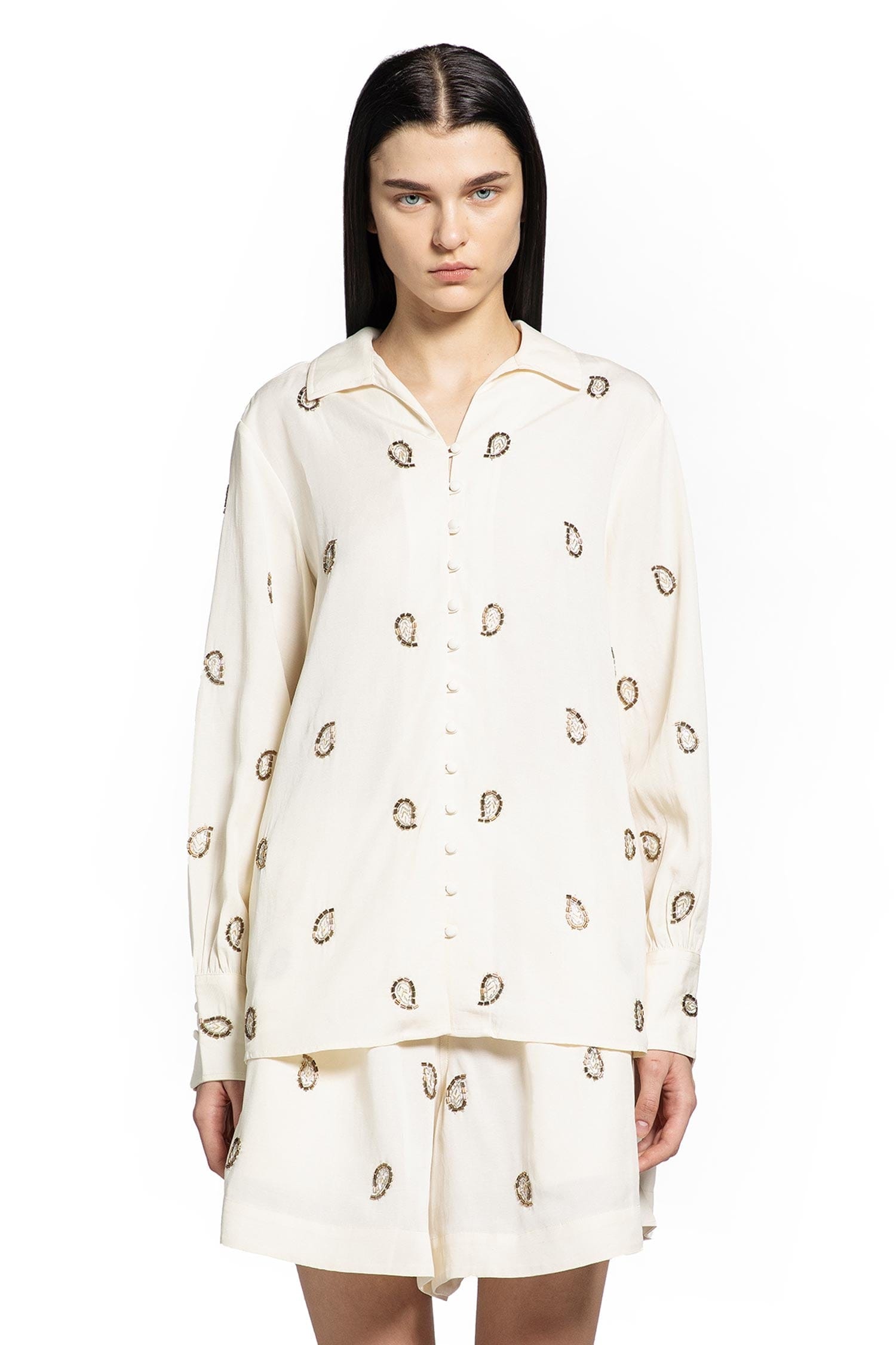 POLO RALPH Lauren Beaded Paisley Top