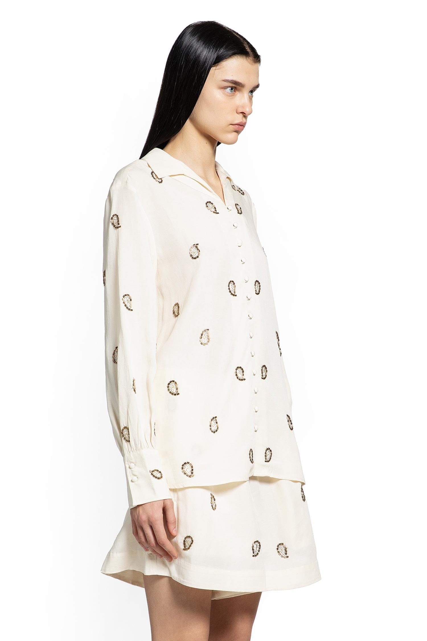 POLO RALPH Lauren Beaded Paisley Top