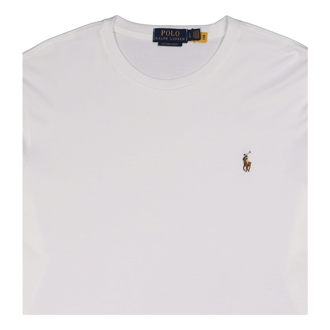 Polo Ralph Lauren Custom Slim Fit Soft Cotton T - Shirt White
