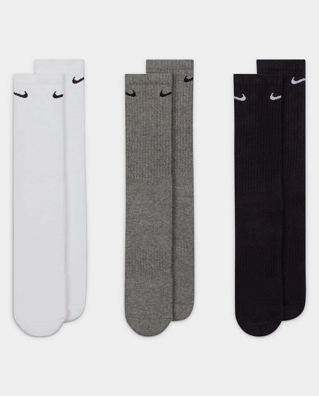 Nike - Everyday Cushioned 3pk Crew Sock - Multi