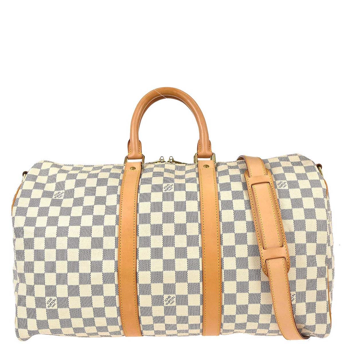 Louis Vuitton Damier Azur Keepall Bandouliere 45 Duffle Bag N48223