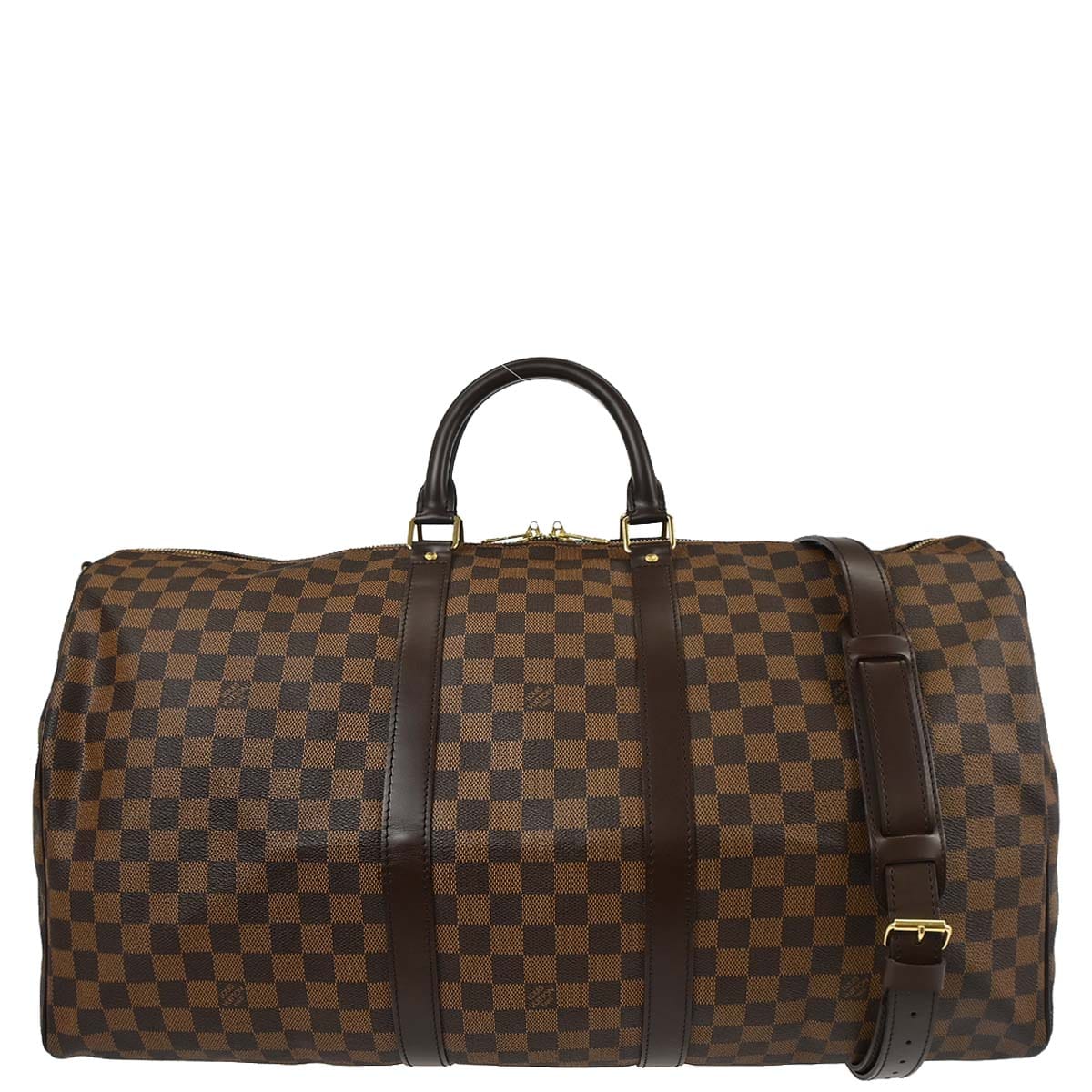 Louis Vuitton Damier Keepall Bandouliere 55 Duffle Bag N41414