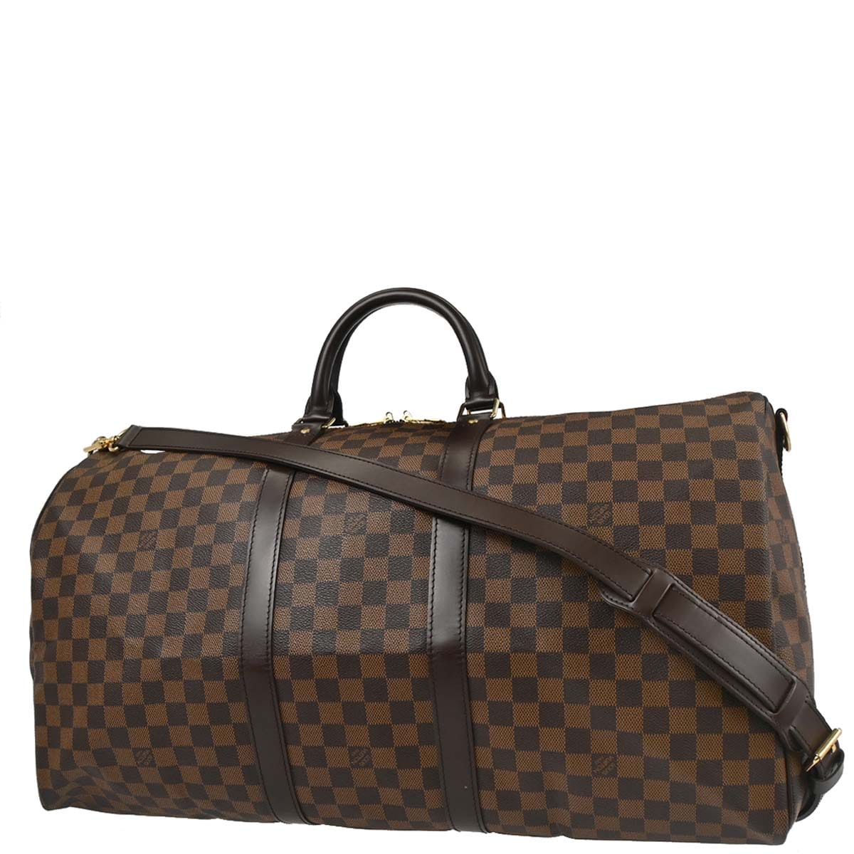 Louis Vuitton Damier Keepall Bandouliere 55 Duffle Bag N41414
