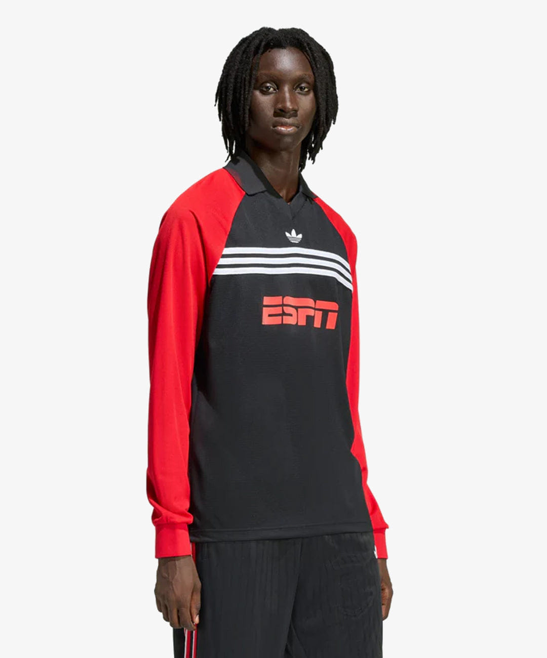 Adidas Originals | SPONSORED ARCHIVE LONGSLEEVE T-Shirt { BLACK/BETTER SCARLET