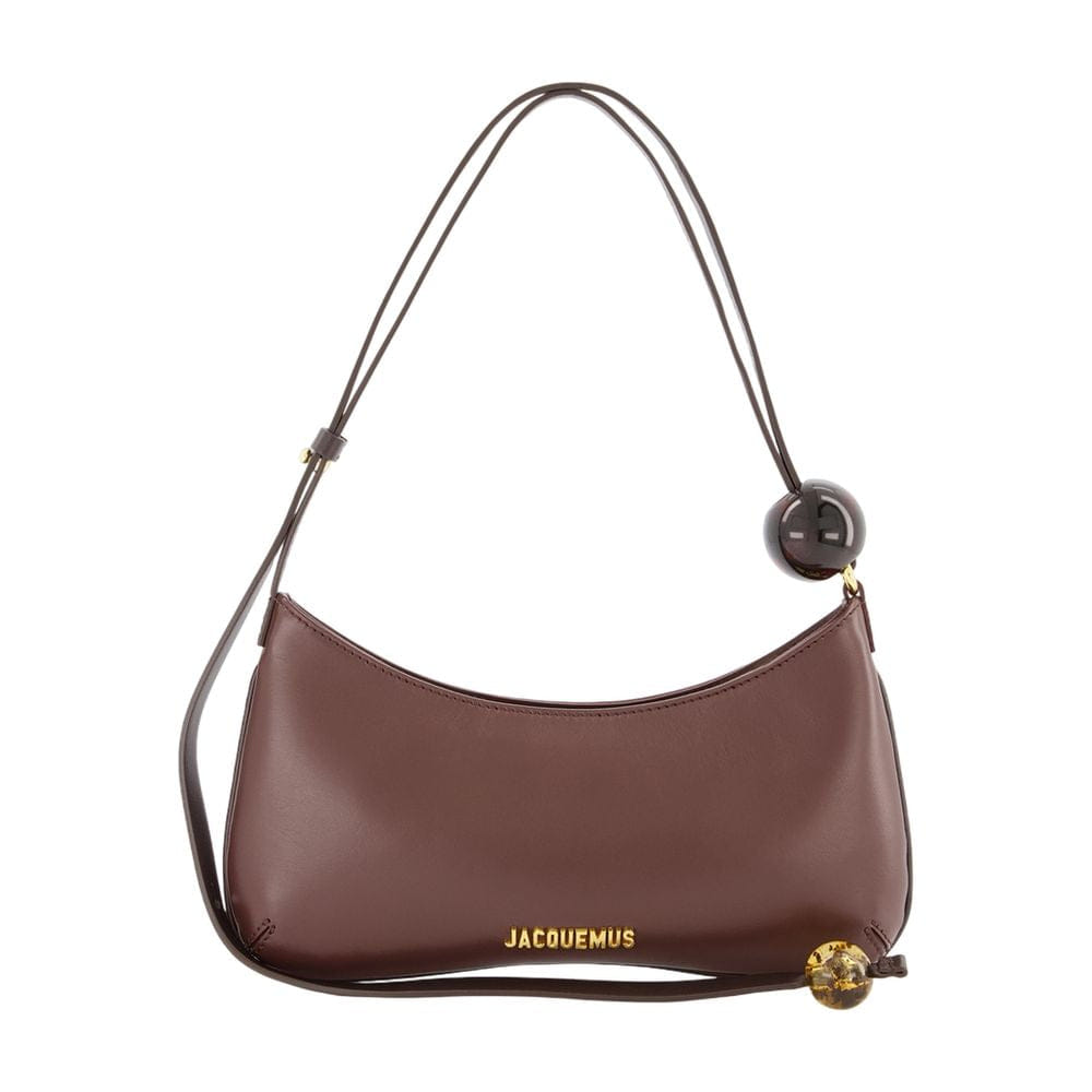 Jacquemus Le Bisou Perle Shoulder Bag — Brown