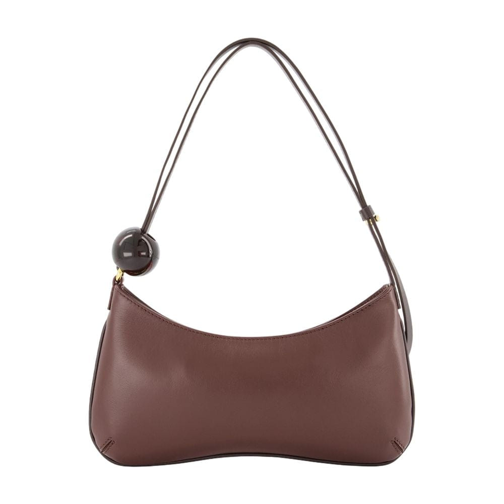 Jacquemus Le Bisou Perle Shoulder Bag — Brown