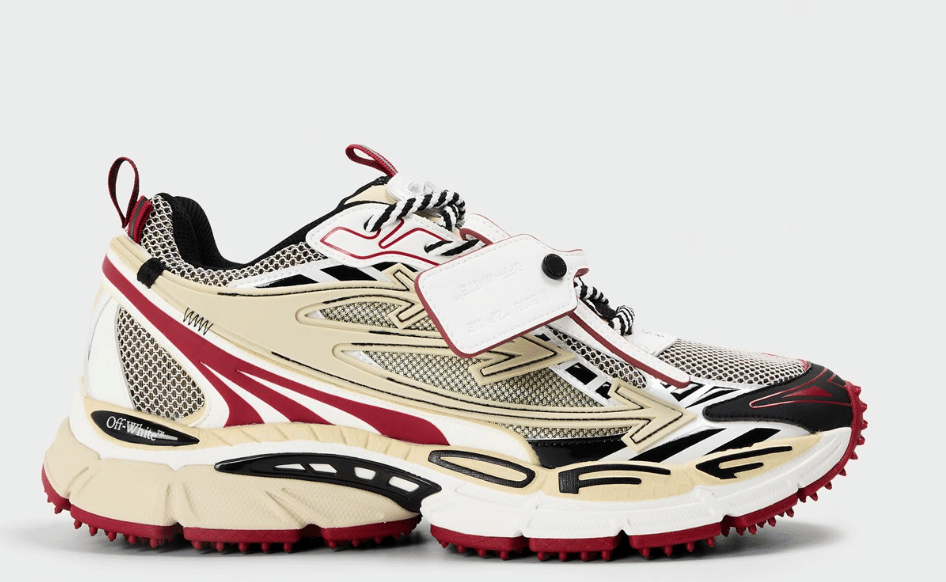 OFF WHITE Men's Be Right Back Sneakers Sand/Red