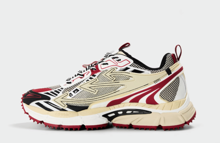 OFF WHITE Men's Be Right Back Sneakers Sand/Red