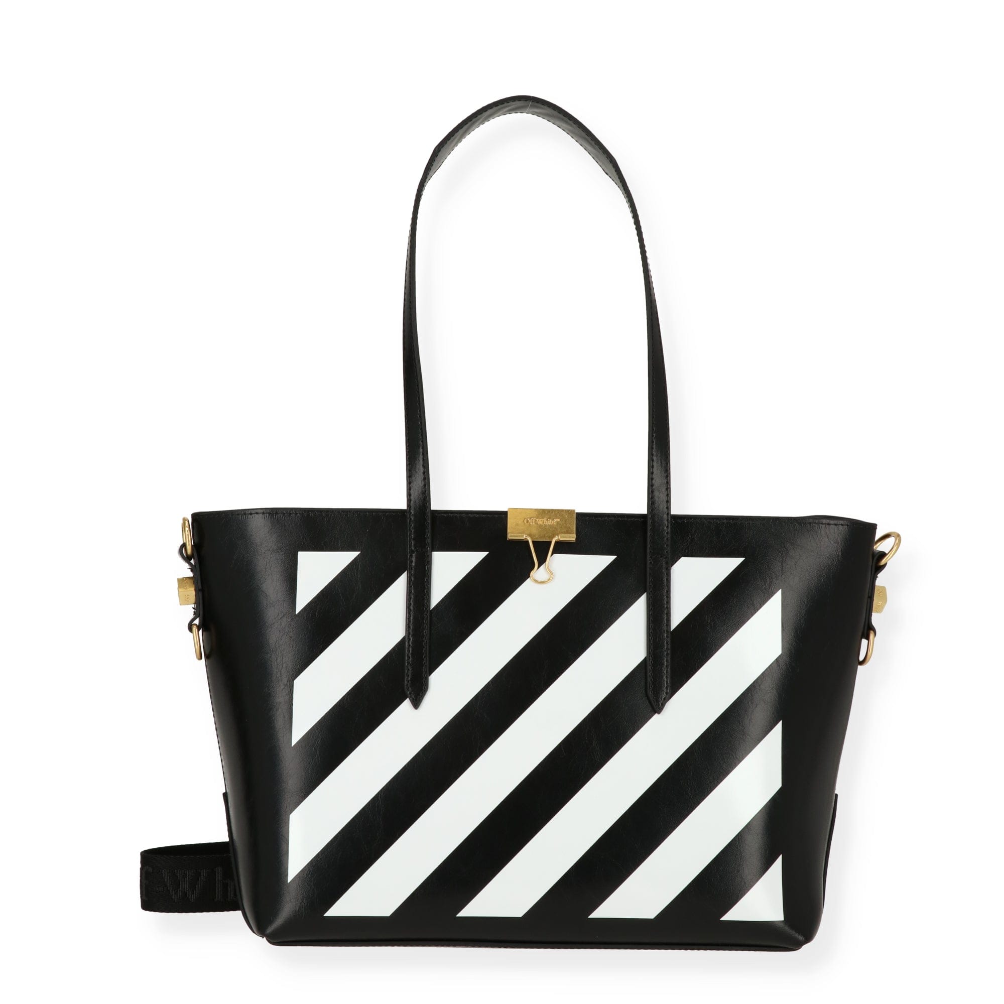 Off White Womens Black Tote