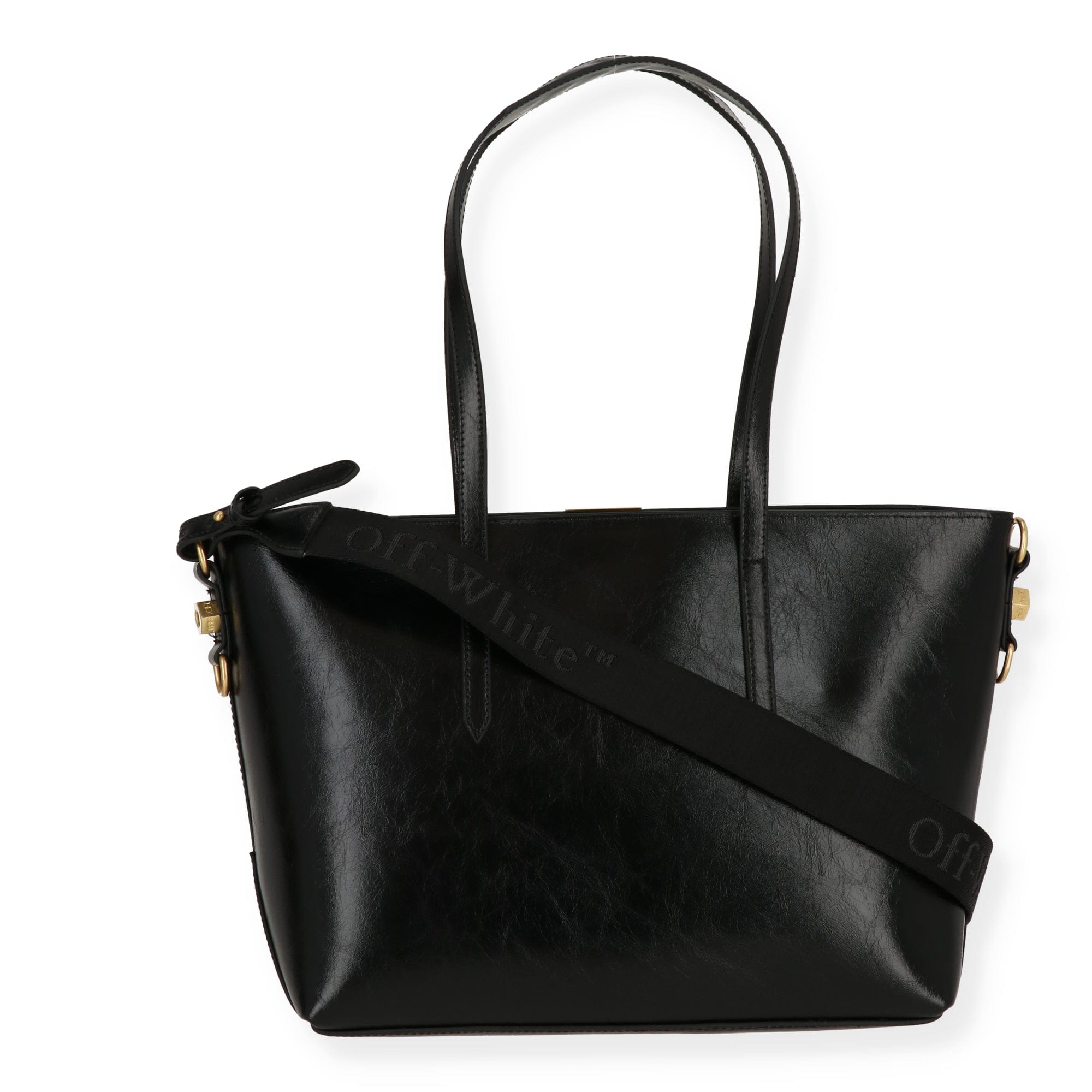 Off White Womens Black Tote