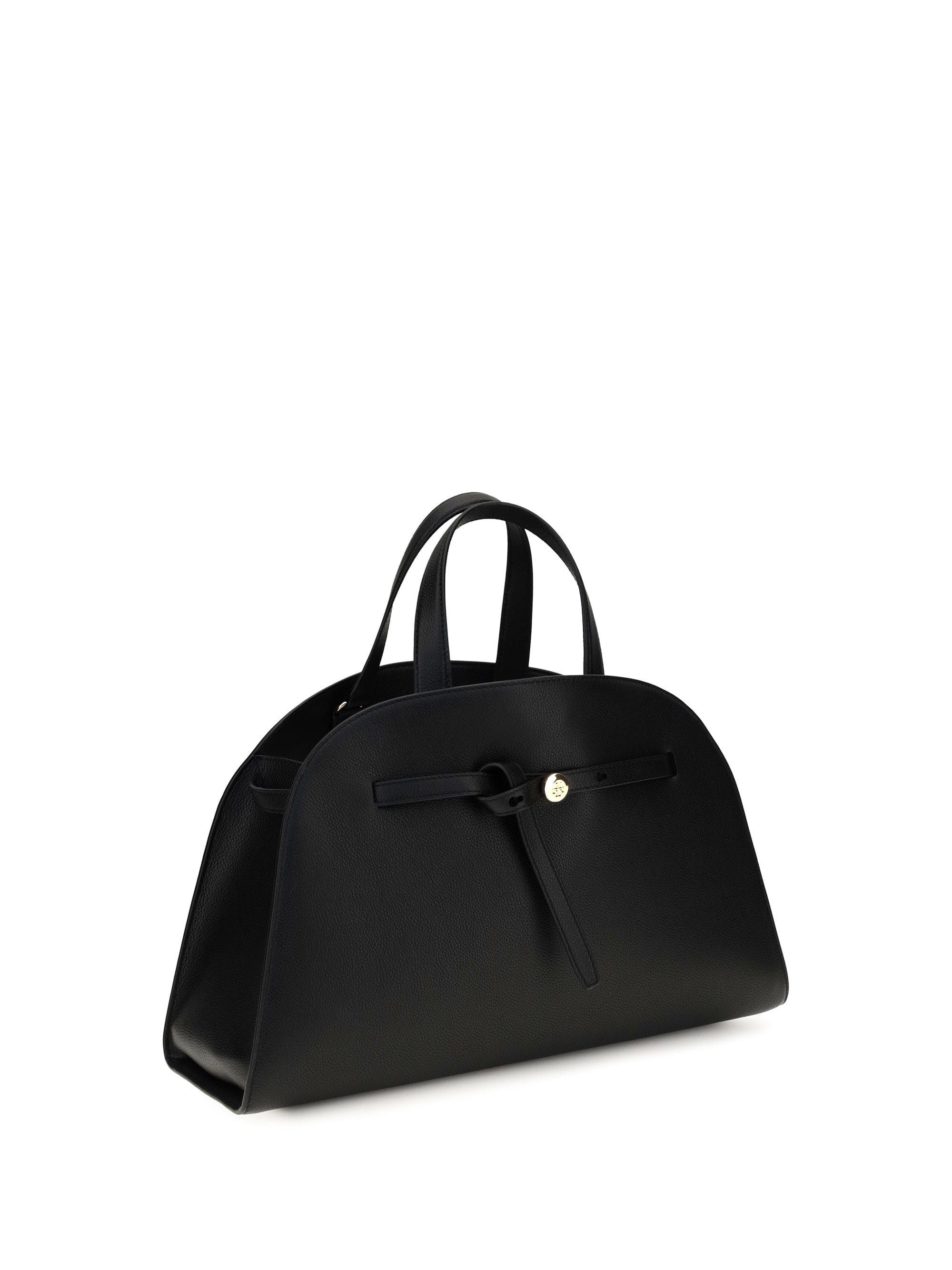 Tory Burch Romy Bauletto Shoulder Bag — Black