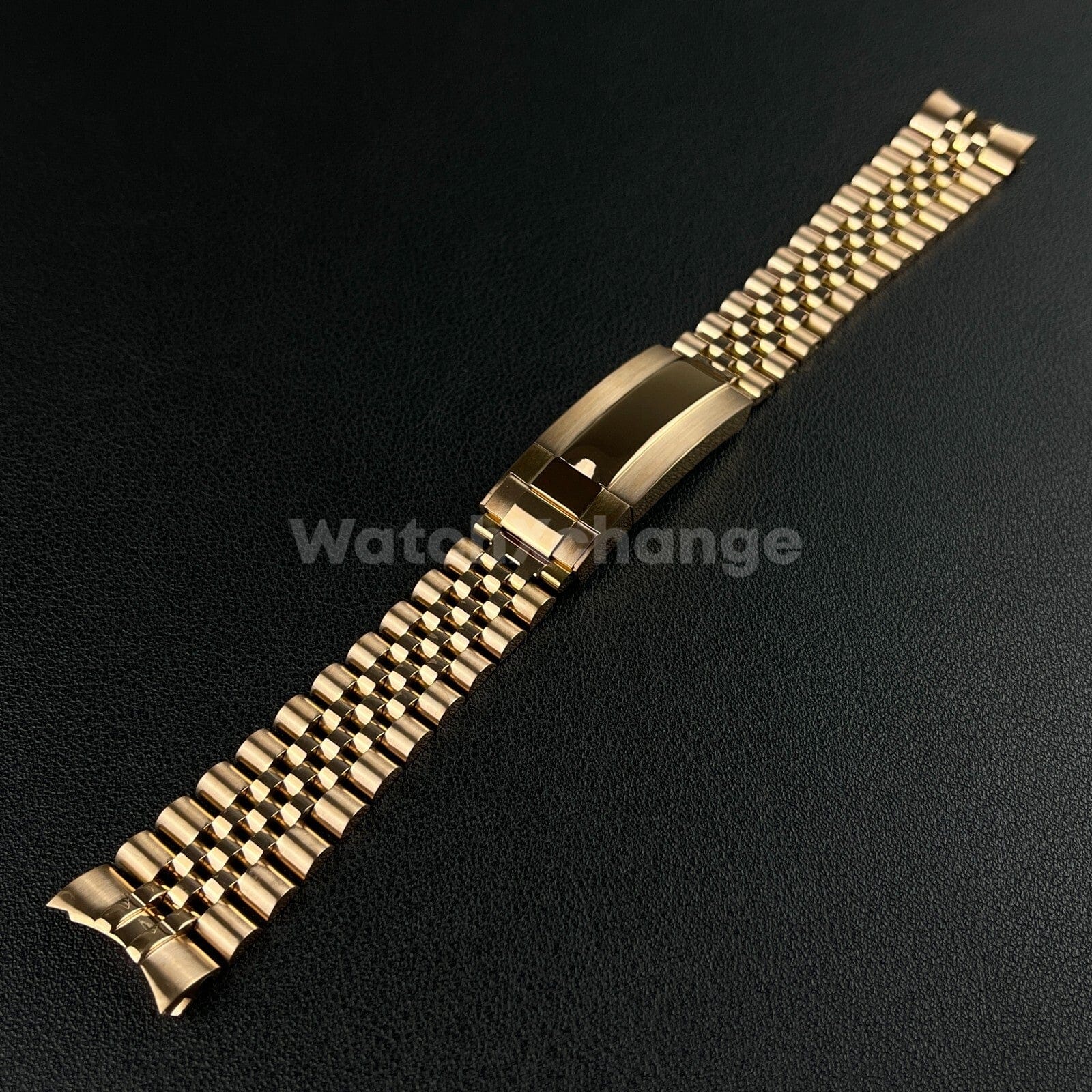 Rolex 20 mm Rose Gold Jubilee Strap Watchband Bracelet For Rolex Sub GMT