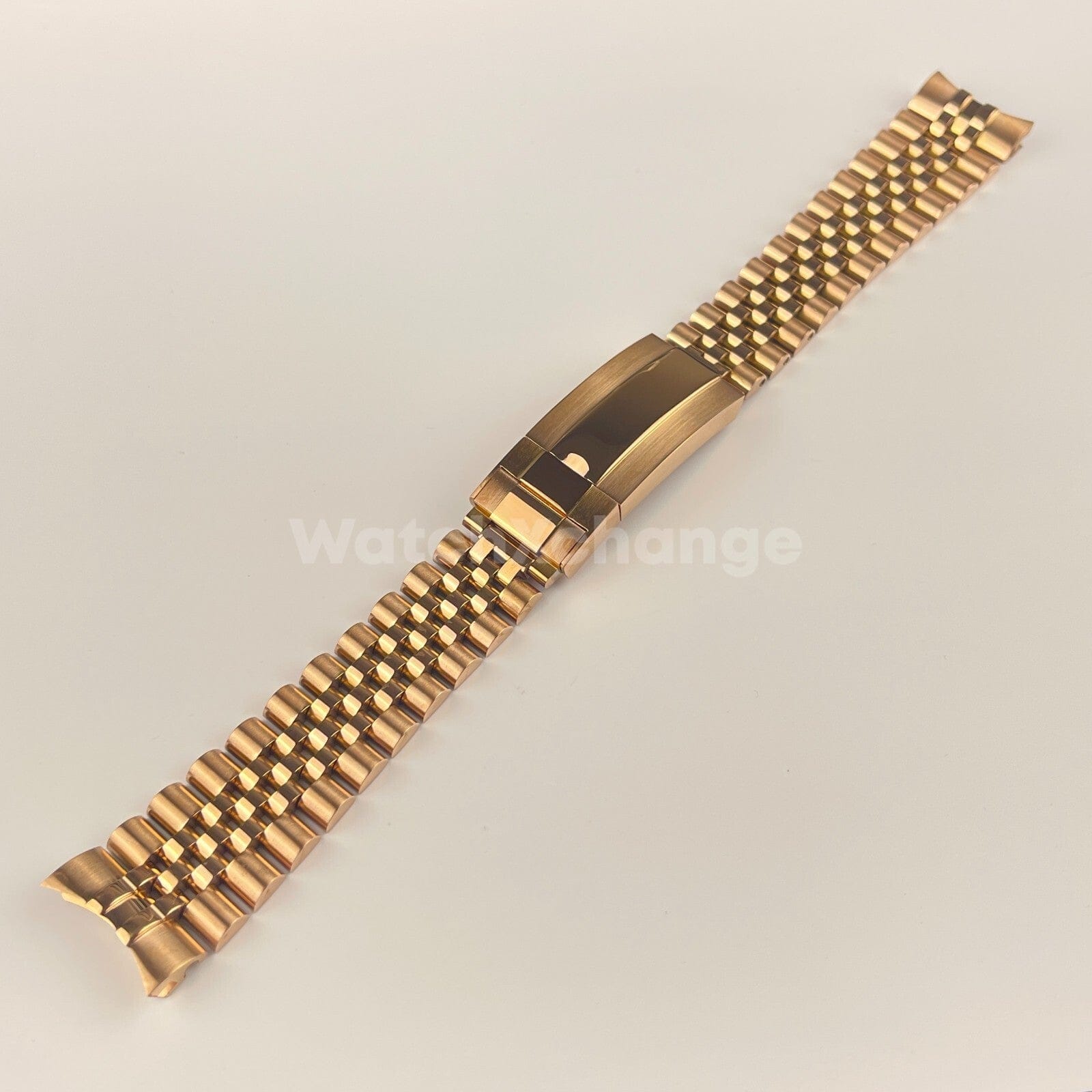 Rolex 20 mm Rose Gold Jubilee Strap Watchband Bracelet For Rolex Sub GMT