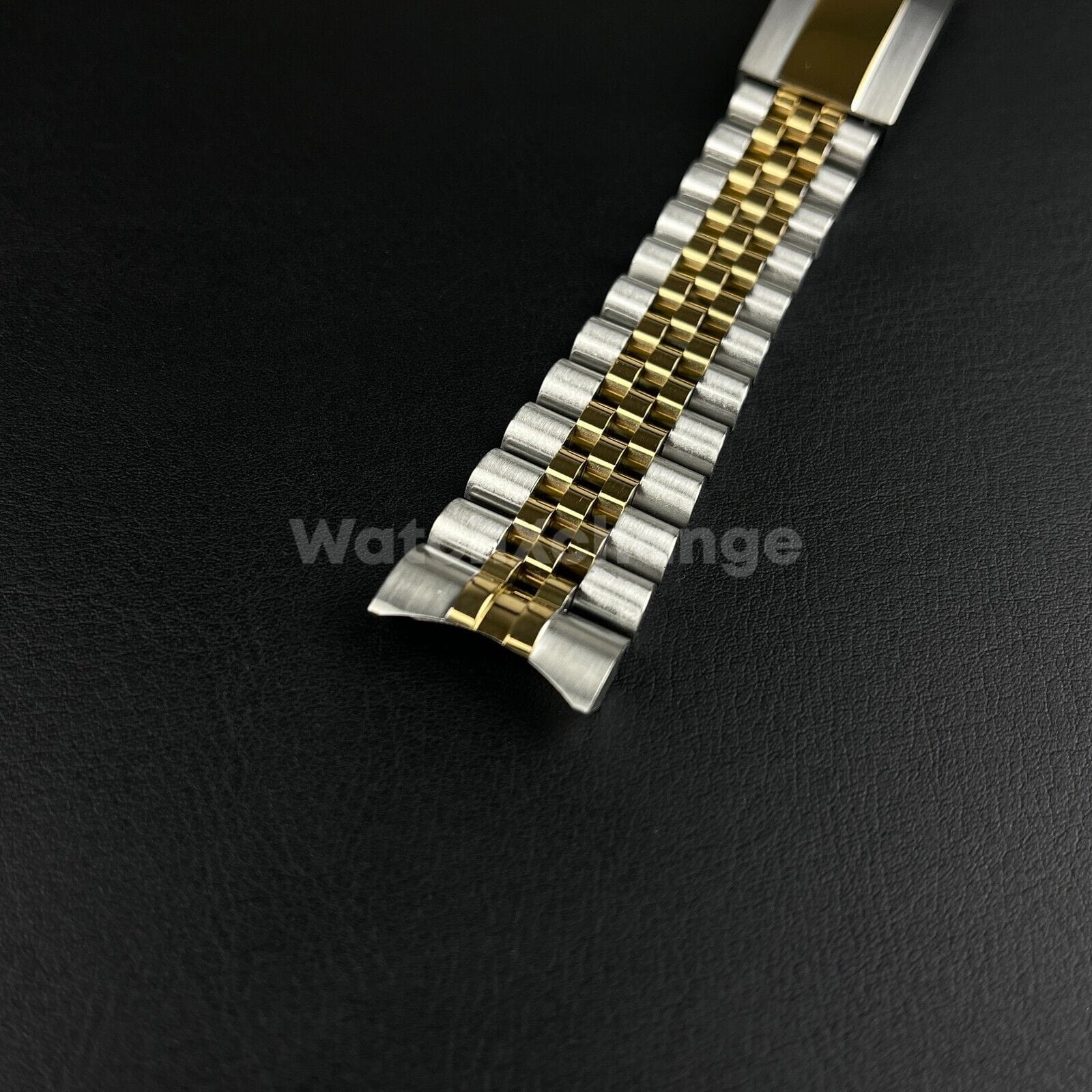 Rolex 20 mm Silver & Gold Jubilee Strap Watchband Bracelet Oyster Deployment Clasp For Rolex